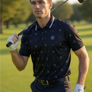 Nike Dri-FIT Black Polo